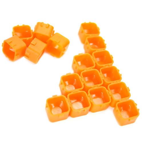 Szögletes Festéktartó Kupak - Narancssárga - Szögletes - 12 mm - 800 darab