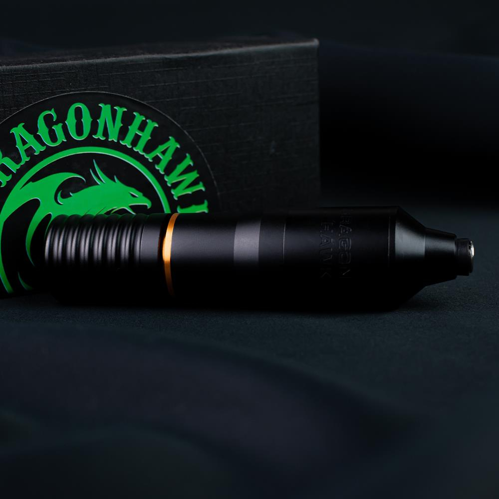 Atom J2 - Pen - Forgómotoros Toll Tetoválógép - Dragonhawk - Fekete