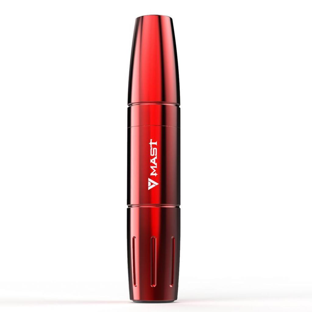 Mast Magi Szett - Piros Tetováló Pen - Tápegységgel, Pedállal - 20 darab WJX Tűmodullal