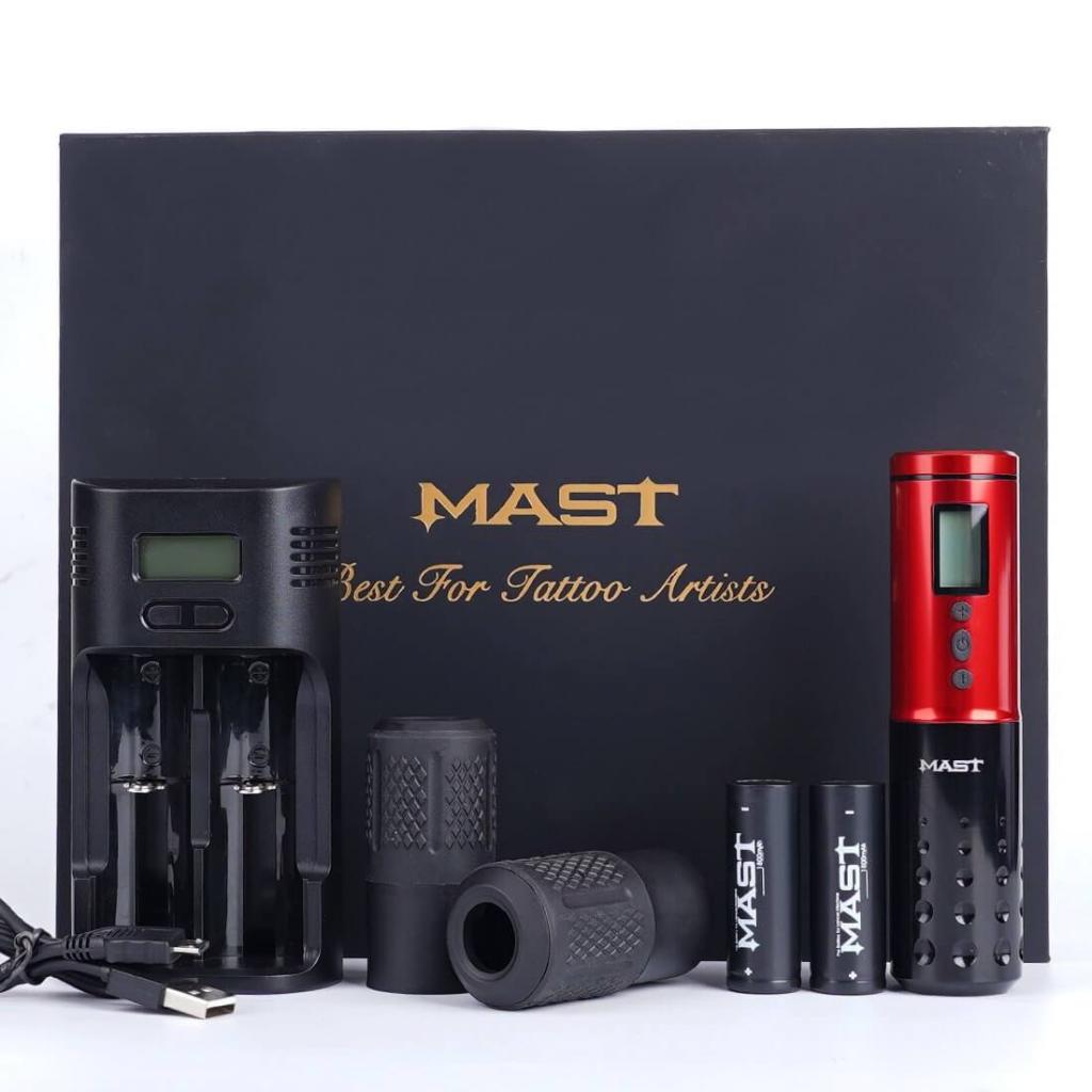 Mast Lancer - Vezeték Nélküli Akkumulátoros Tetováló Pen - Cserélhető Pót Akkumulátorral - Zöld