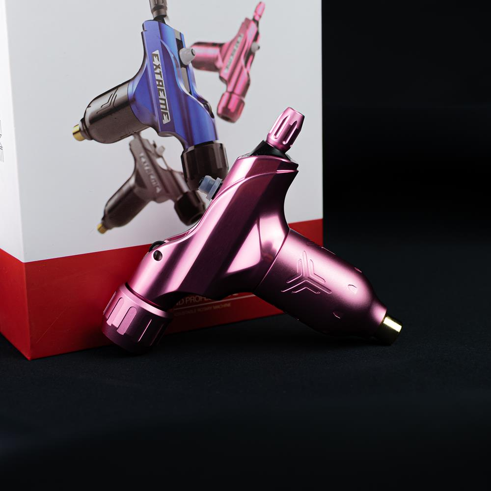 EX-S Extreme Tetoválógép - Forgómotoros - RCA Csatlakozással - Dragonhawk - Pink