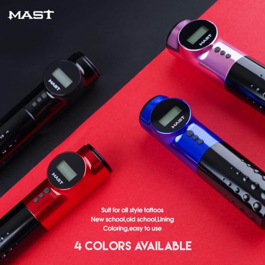 Mast Archer - Vezeték Nélküli Akkumulátoros Pen Tetoválógép - Dragonhawk - Pink