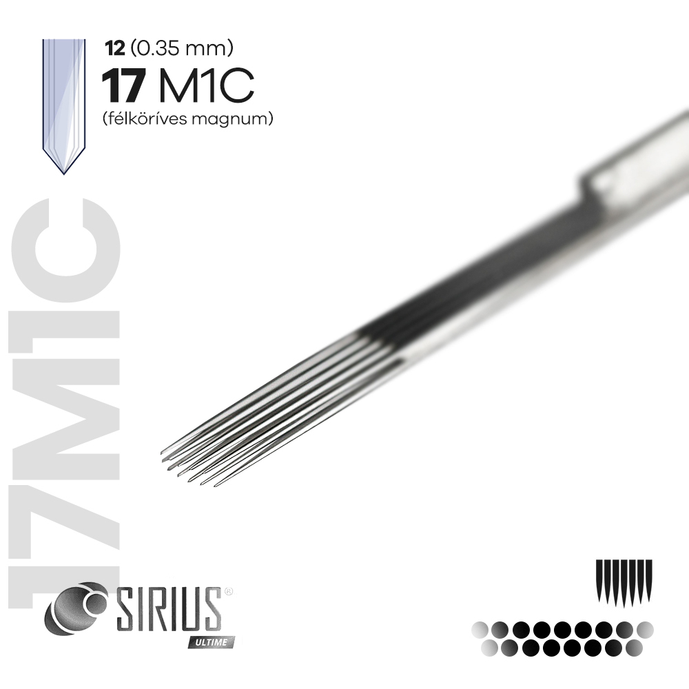 17 M1C - Félköríves Magnum Tű - SIRIUS ULTIME - 5 darab