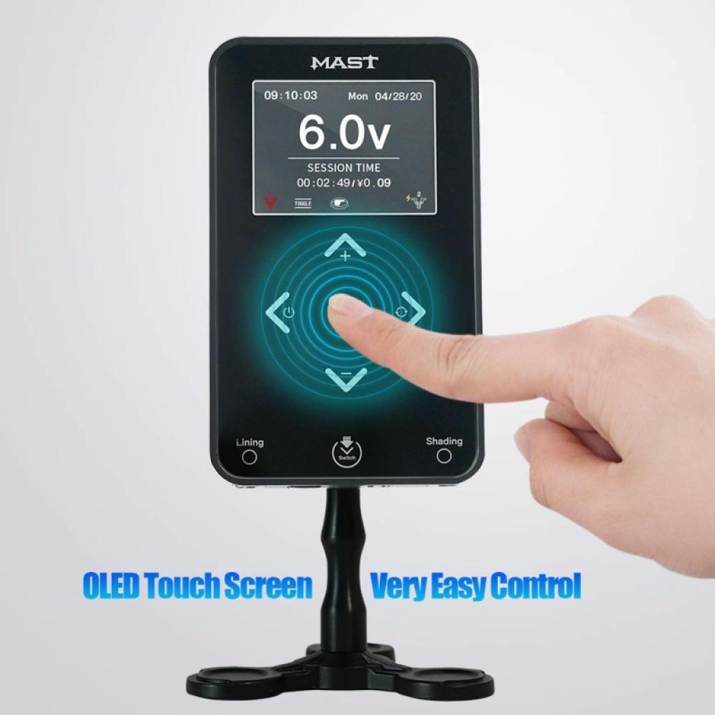 DRAGONHAWK Mast Touch 2 gépes OLED Képernyős Tépegység /Fekete/ - Start funkció