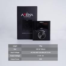ARENA - Hordozható /Fekete/ LCD Kijelzős Tápegység (Kettős módú)