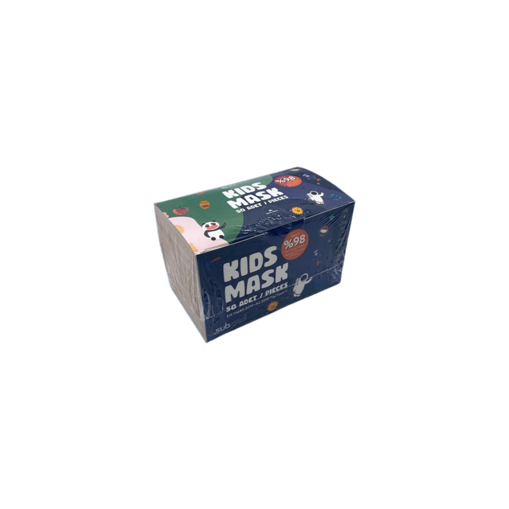50 db /kék/ Eldobható 3-rétegű  Gyermek orvosi arcmaszk (Submed type II)