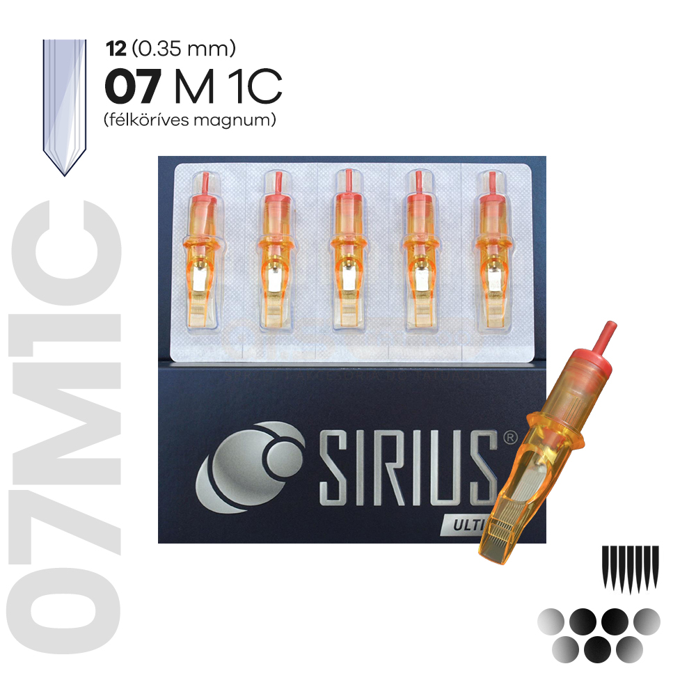 1207M1C (20DB)- Félköríves Magnum SIRIUS ULTIME - Tűmodul (RM)  0.35mm