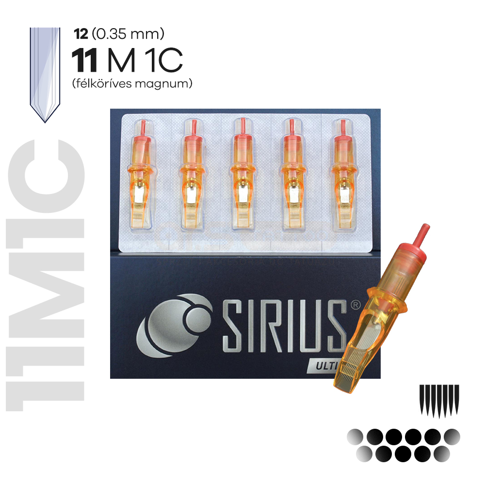 1211M1C (20DB)- Félköríves Magnum SIRIUS ULTIME - Tűmodul (RM)  0.35mm