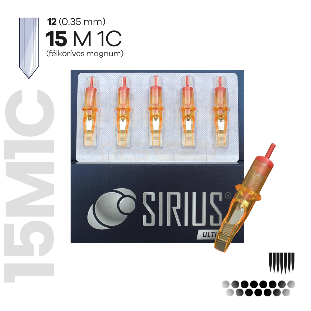 1215M1C (20DB)- Félköríves Magnum SIRIUS ULTIME - Tűmodul (RM)  0.35mm
