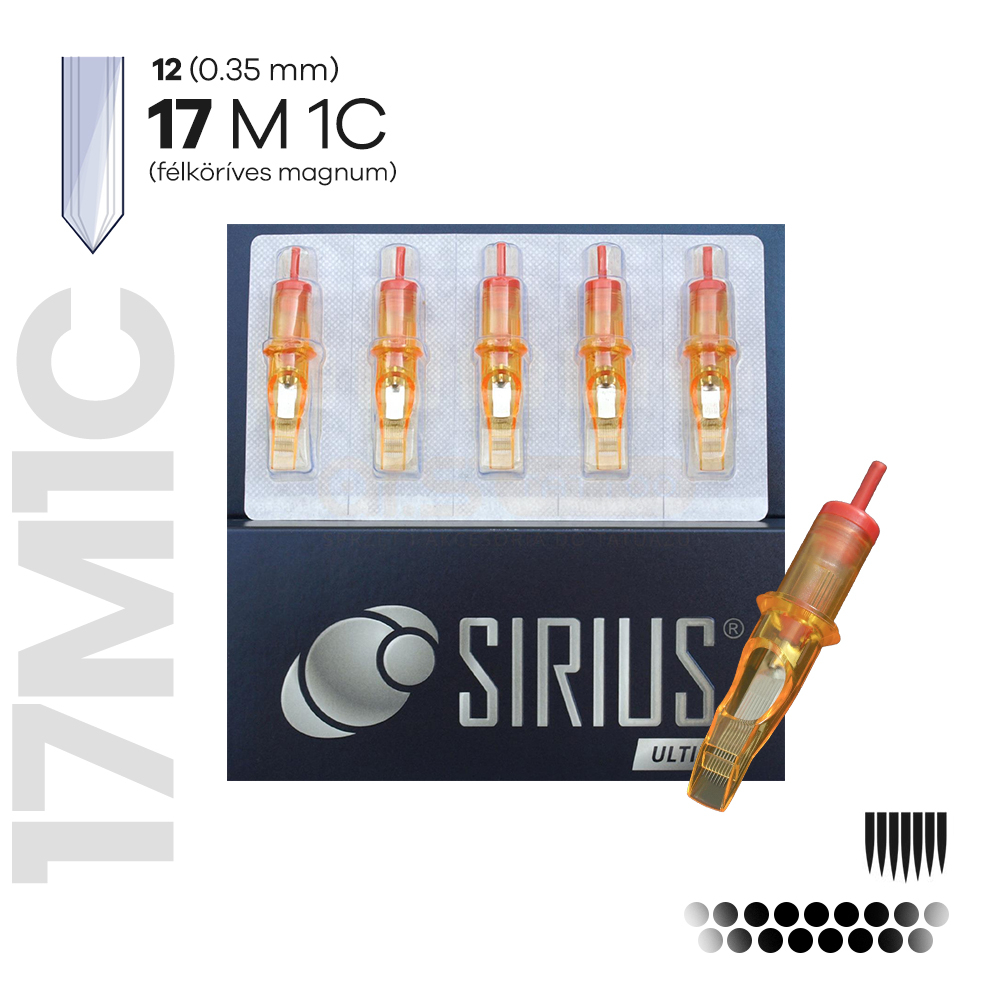1217M1C (20DB)- Félköríves Magnum SIRIUS ULTIME - Tűmodul (RM)  0.35mm