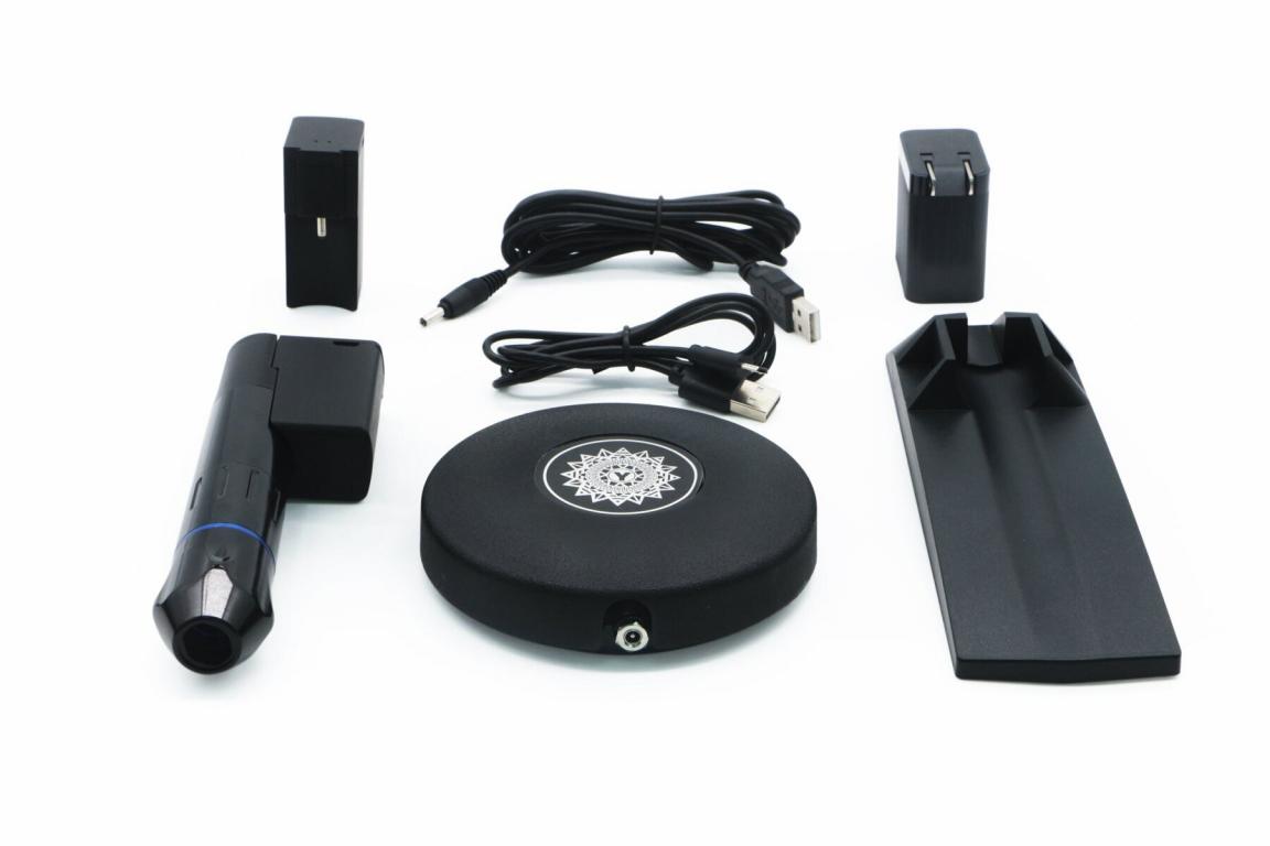 DRAGONHAWK Toll Tetoválógép készlet /Fekete/ - Akkumlátoros  (+ Wireless pedál / 2db Akkumlátor)