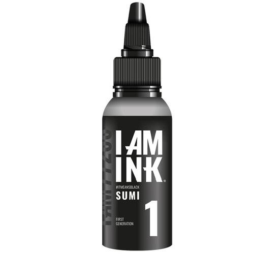 I AM INK - 100ml - Tetoválófesték - REACH Szabvány - 1 Sumi