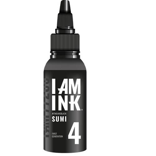 I AM INK - 50ml - Tetoválófesték - REACH Szabvány - 4 Sumi - Fekete