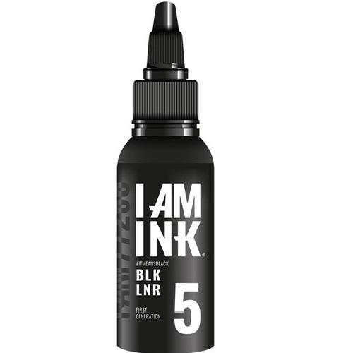 I AM INK - 50ml - Tetoválófesték - REACH Szabvány - 5BLK Liner - Fekete