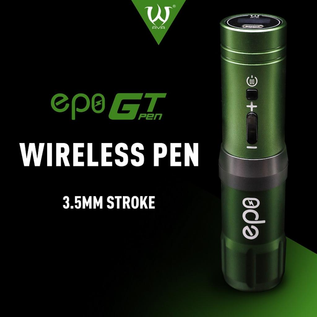 AVA GT EP8 - Zöld - Pen Tetoválógép - Vezetéknélküli - Akkumlátoros