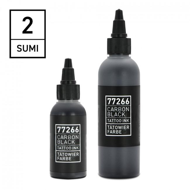 CARBON BLACK (fekete) tetováló festék Sumi 01 - 50 ml (REACH kompatibilis)
