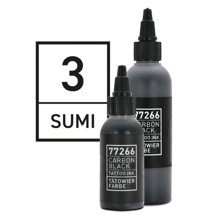 CARBON BLACK (fekete) tetováló festék Sumi 02 - 50 ml (REACH kompatibilis)