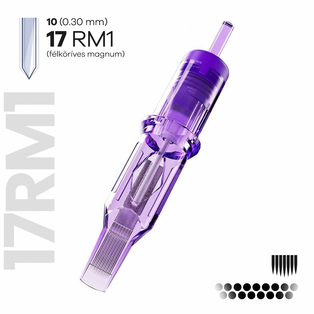1017RM1 MAST PRO (Félköríves MAGNUM - RM) - Tetováló tűmodul (0.30mm) 5 darab