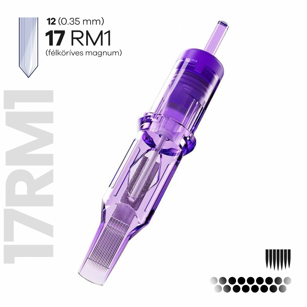 1217RM1 MAST PRO (Félköríves MAGNUM - RM) - Tetováló tűmodul (0.35mm) 5 darab