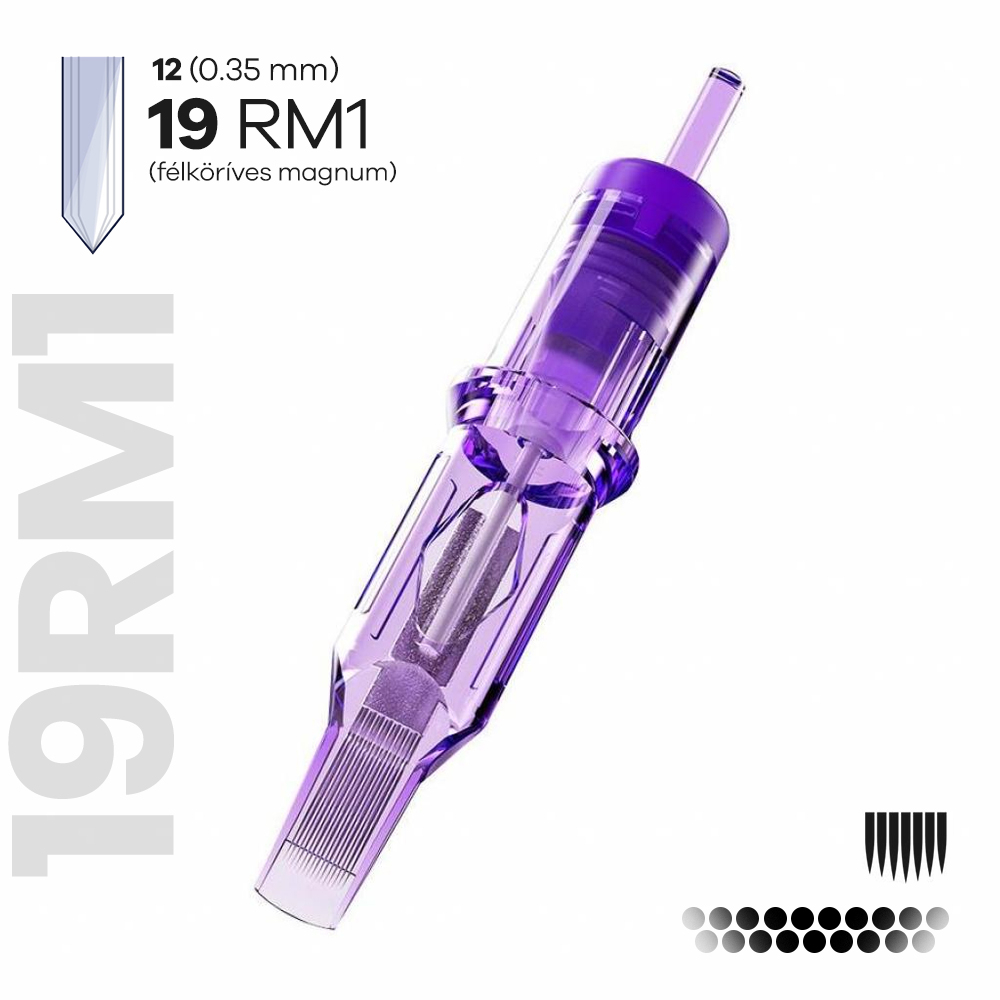 1219RM1 MAST PRO (Félköríves MAGNUM - RM) - Tetováló tűmodul (0.35mm) 5 darab