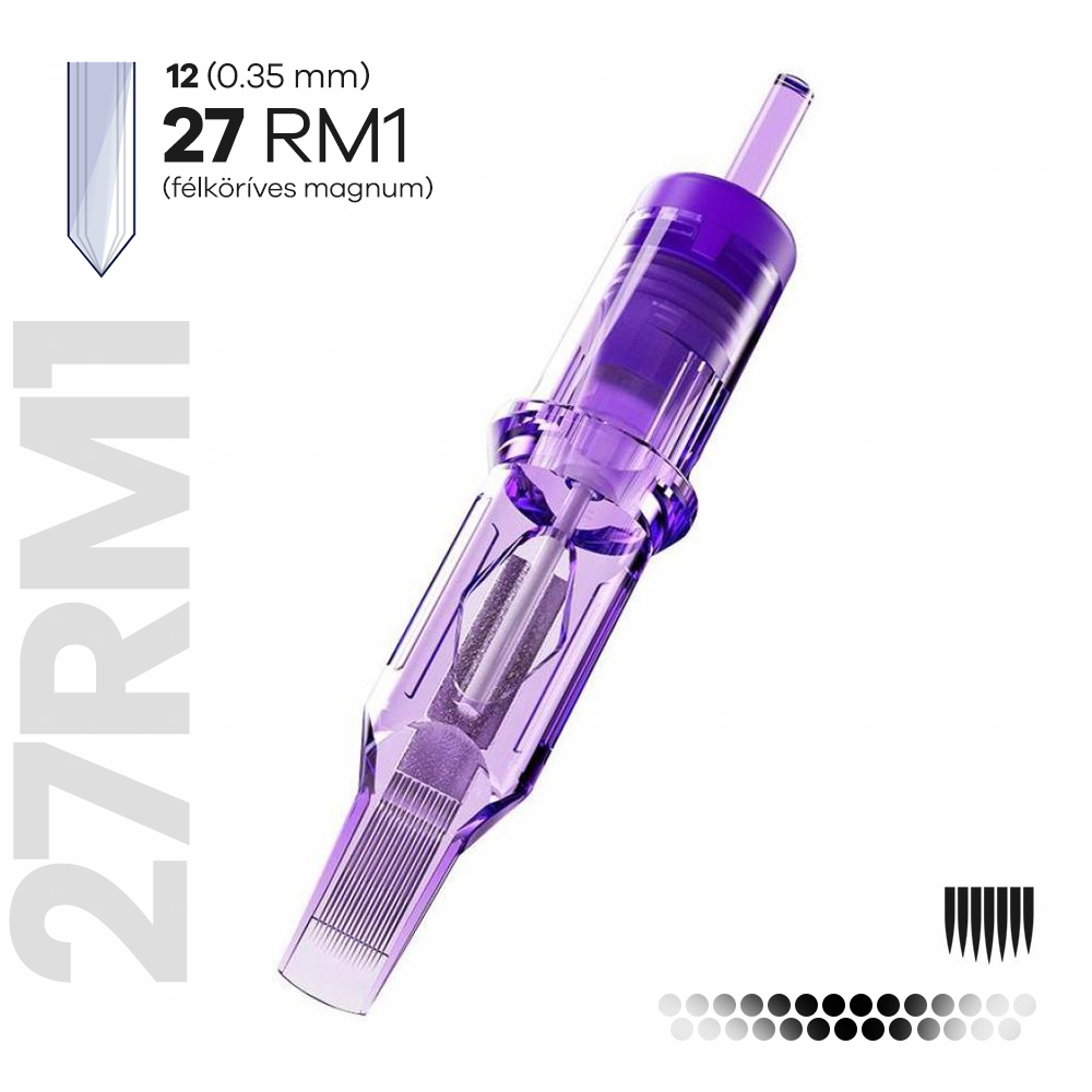 1227RM1 MAST PRO (Félköríves MAGNUM - RM) - Tetováló tűmodul (0.35mm) 5 darab