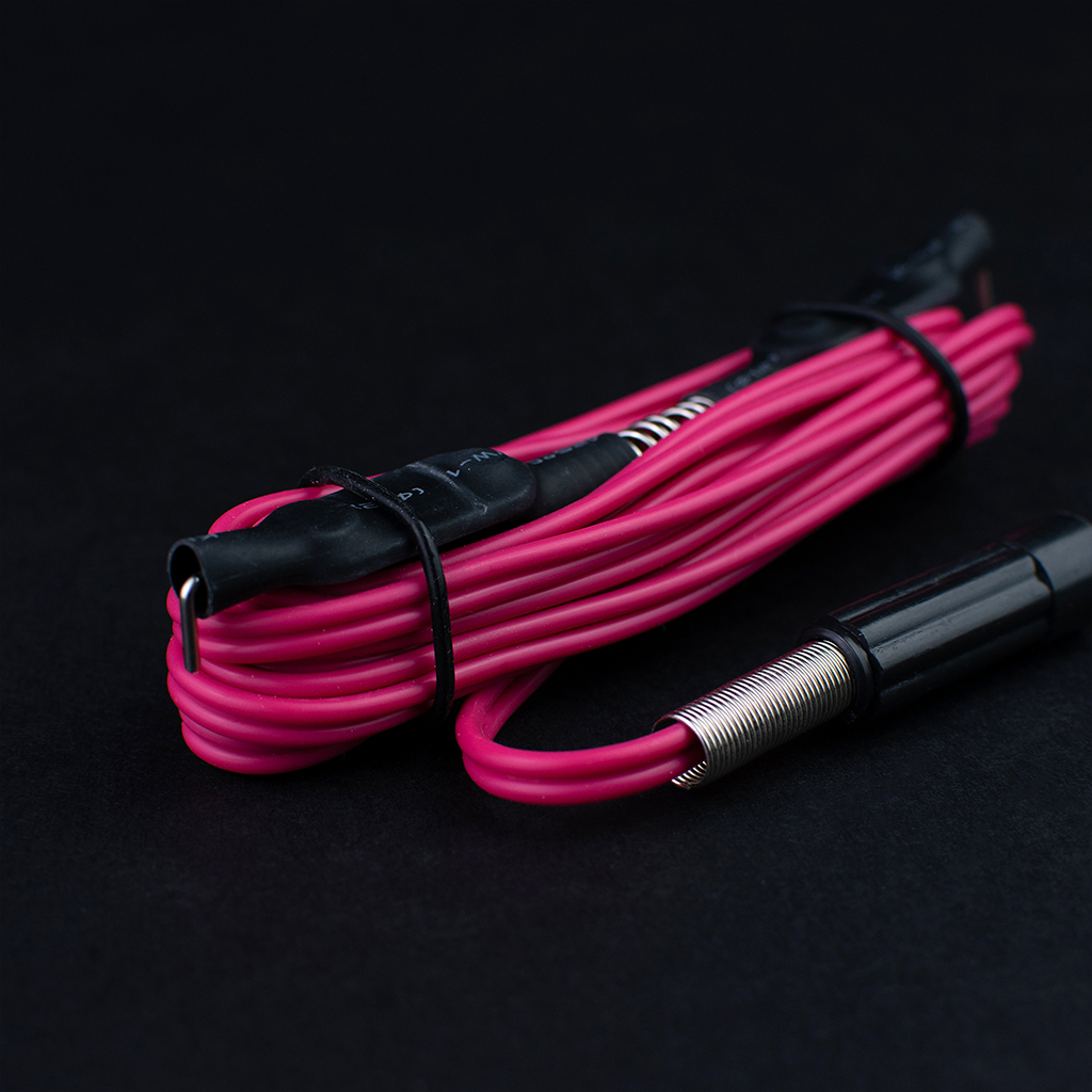 Clip Cord Kábel - 2 m - Fekete - Erősített szilikon
