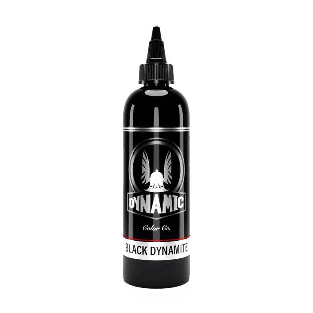 DYNAMIC VIKING INK - 120 ml - Tetoválófesték - Black Dynamite - REACH Szabvány