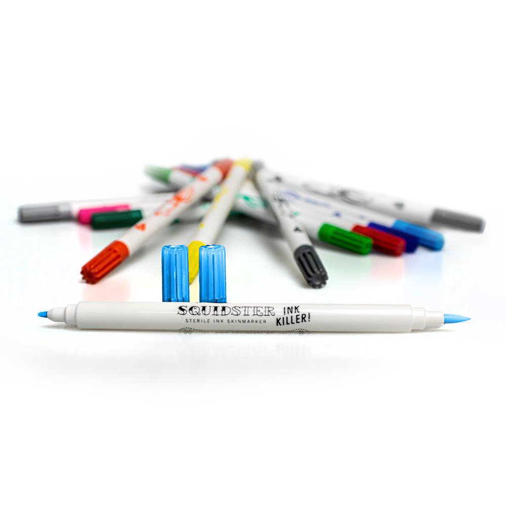 SQUIDSTER - Bőrjelölő toll - Kétvégű - Világoskék (NEM Sterilizált)