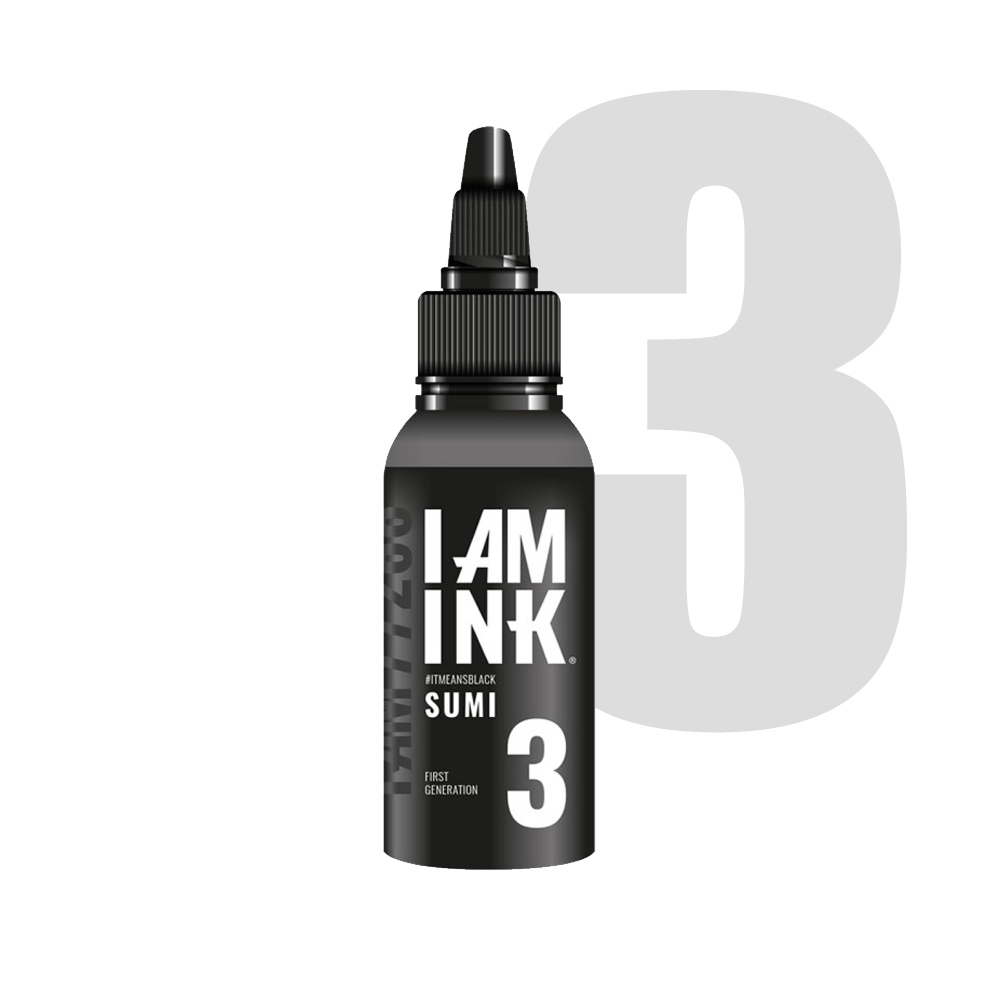I AM INK - Tetoválófesték - 50 ml - Sumi#3