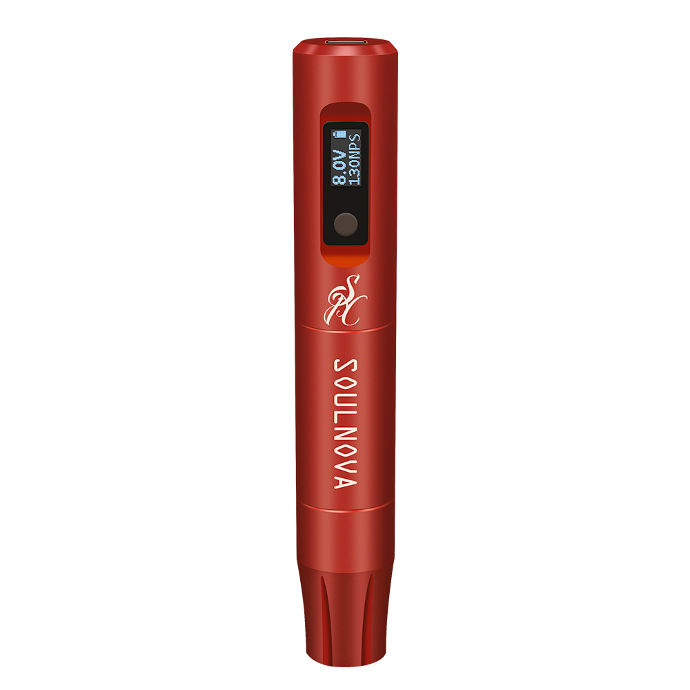 AVA Soulnova E3 mini sminktetováló toll (Piros) vezeték nélküli