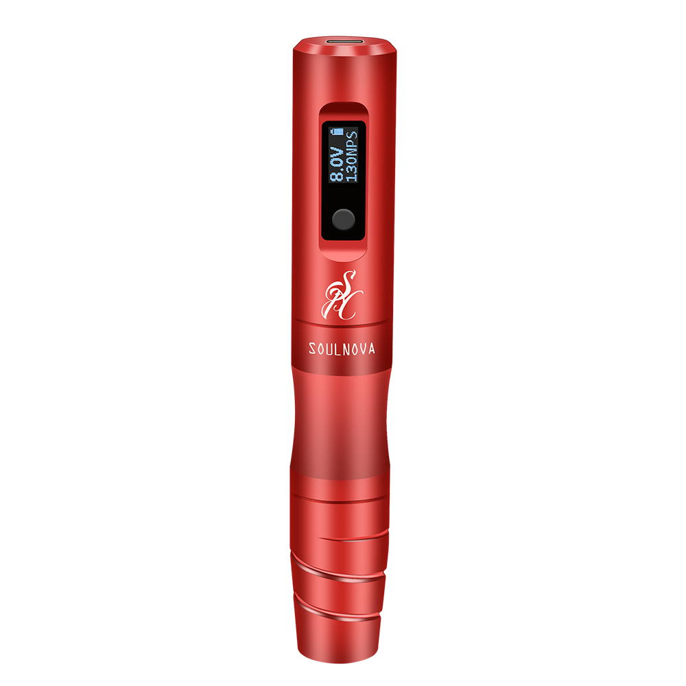 AVA Soulnova E2 mini sminktetováló toll (Piros) vezeték nélküli